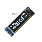 0.91 inch 128×32 White OLED Display Module with I2C