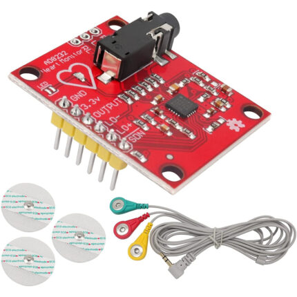 AD8232 ECG Monitor Sensor Module With Cable And Electrodes