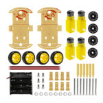 4WD Double Layer Transparent Robot Car Chassis Kit - Image 2