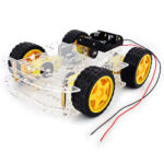 4WD Double Layer Transparent Robot Car Chassis Kit