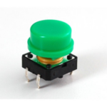 Tactile Push Button Switch with Green Cap