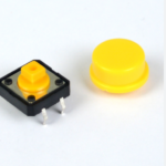 Tactile Push Button Switch with Yellow Cap