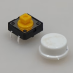 Tactile Push Button Switch with White Cap